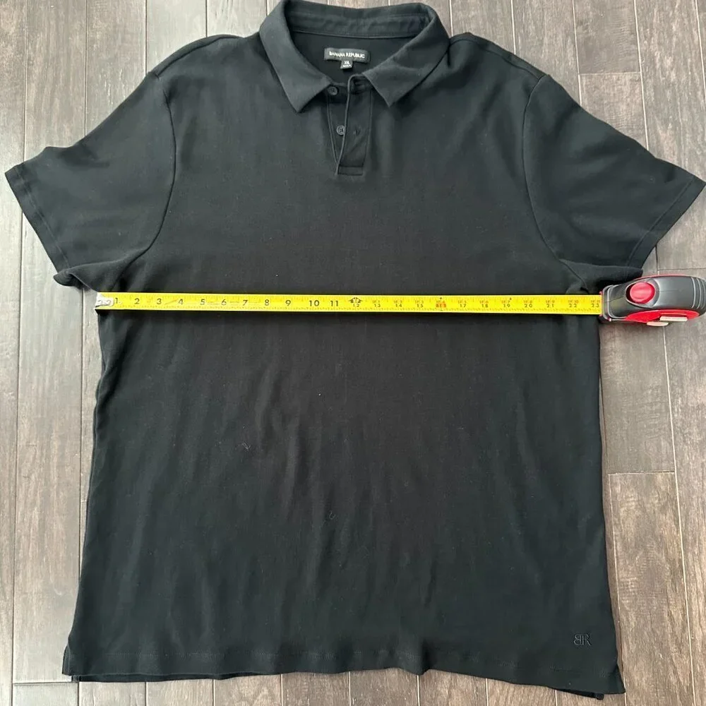 Banana Republic Men's XXL Black Polo Shirt  100% Cotton